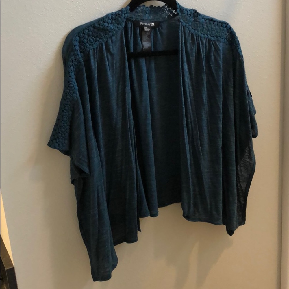Forever 21  Teal cardigan